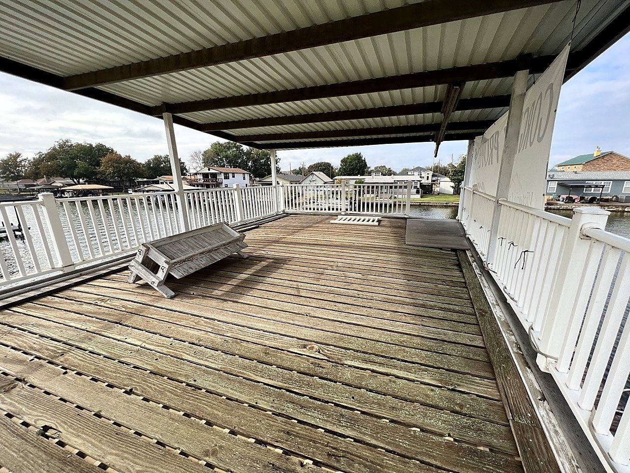 Elevated covered deck